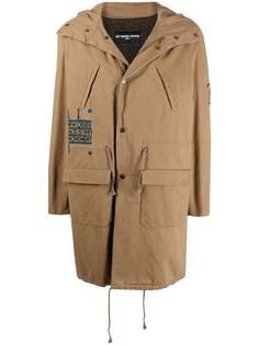 Raf Simons пальто с фотопринтом и капюшоном