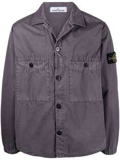 Stone Island куртка-рубашка с накладными карманами