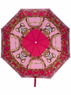 Moschino зонт с принтом Teddy