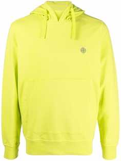 Stone Island худи с кулиской и нашивкой-логотипом