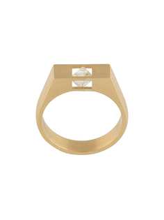 Shihara кольцо из желтого золота с бриллиантом