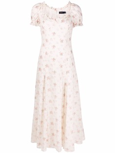 Polo Ralph Lauren платье со сборками и цветочным принтом
