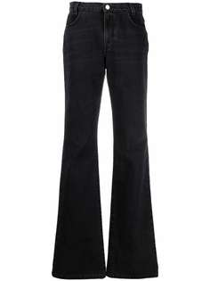 Raf Simons расклешенные джинсы с завышенной талией
