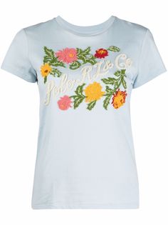 Polo Ralph Lauren футболка с цветочной вышивкой