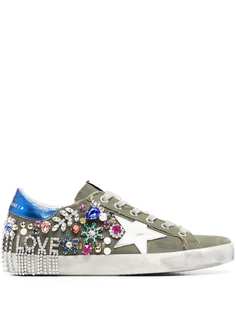Golden Goose кеды Super-Star с аппликацией