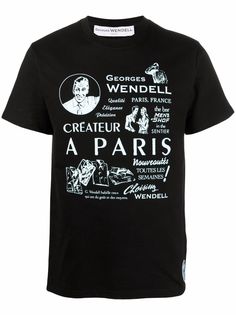 Georges Wendell футболка с графичным принтом