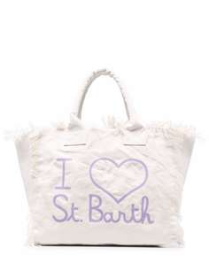 Mc2 Saint Barth сумка-тоут I Love St. Barths с бахромой