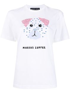 Markus Lupfer футболка Dog Collage с графичным принтом
