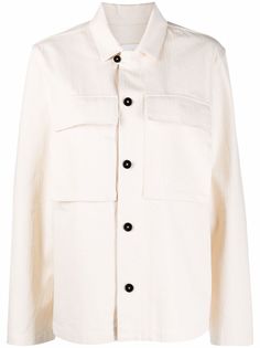 Jil Sander куртка-рубашка с накладными карманами