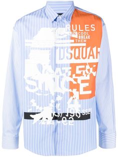 Dsquared2 рубашка с графичным принтом