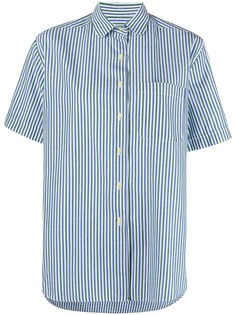 Burberry Pre-Owned полосатая рубашка с короткими рукавами 1990-х годов