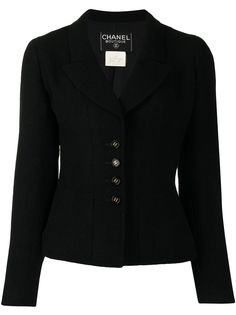 Chanel Pre-Owned однобортный жакет 1997-го года