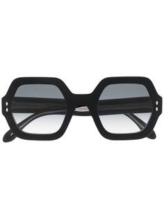 Isabel Marant Eyewear солнцезащитные очки Ely в шестиугольной оправе