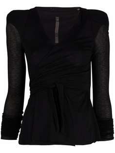 Rick Owens Lilies блузка с завязками