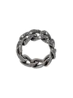 SHAY кольцо Twinkle из черного золота с бриллиантом