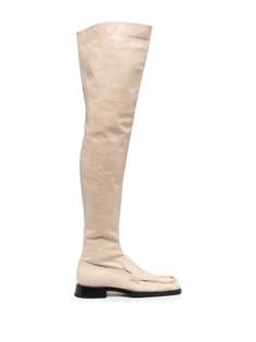 Jil Sander ботфорты с квадратным носком
