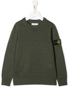 Stone Island Junior джемпер с нашивкой-логотипом