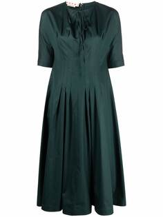 Marni платье миди со складками