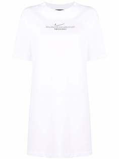 Nike платье-футболка с логотипом Swoosh