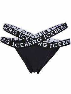 Iceberg плавки бикини с вышитым логотипом