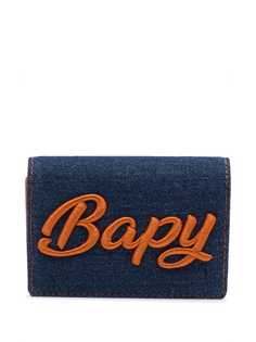 BAPY BY *A BATHING APE® джинсовый кошелек с тисненым логотипом