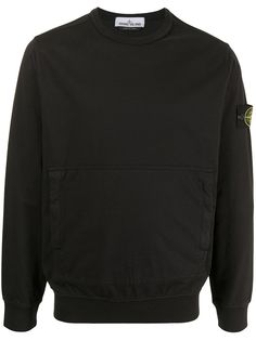 Stone Island толстовка с нашивкой-логотипом