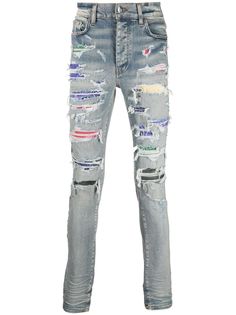 AMIRI джинсы скинни с прорезями