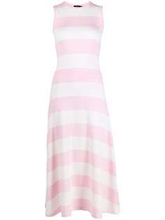 Polo Ralph Lauren полосатое платье миди без рукавов