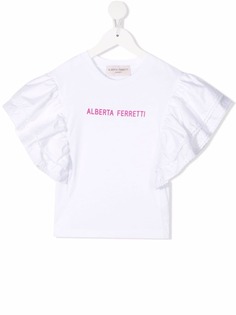 Alberta Ferretti Kids футболка с оборками