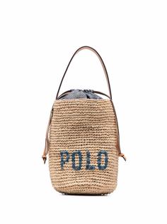 Polo Ralph Lauren плетеная сумка-ведро с логотипом