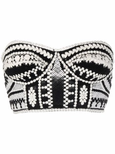 Ermanno Scervino укороченный топ в технике кроше