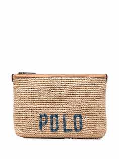 Polo Ralph Lauren плетеный клатч с логотипом