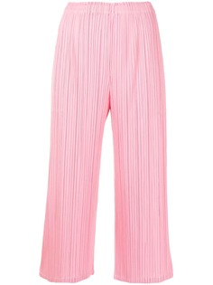 Pleats Please Issey Miyake плиссированные брюки прямого кроя