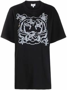 Kenzo футболка с принтом Tiger