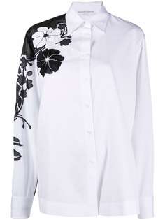 Ermanno Scervino рубашка на пуговицах с цветочной вышивкой
