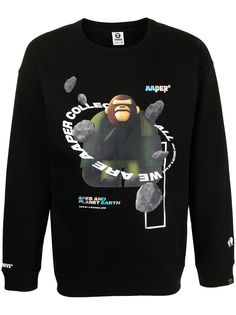 AAPE BY *A BATHING APE® свитер с графичным принтом