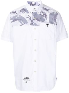 AAPE BY *A BATHING APE® рубашка с короткими рукавами и камуфляжным принтом