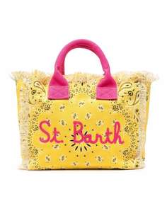 Mc2 Saint Barth Kids сумка-тоут с принтом и бахромой