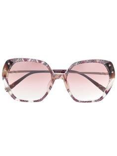 MISSONI EYEWEAR массивные солнцезащитные очки с абстрактным принтом