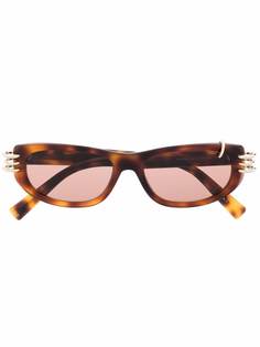 Givenchy Eyewear солнцезащитные очки GV Piercing в оправе кошачий глаз