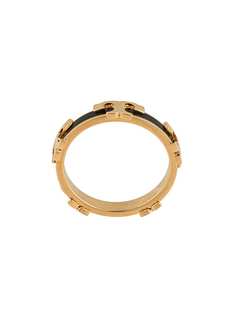 Tory Burch позолоченное кольцо Serif-T с эмалью