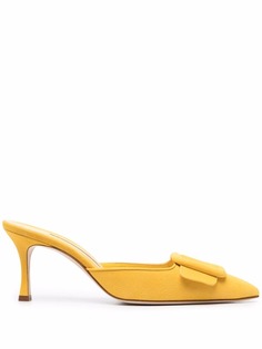 Manolo Blahnik мюли на каблуке-рюмке