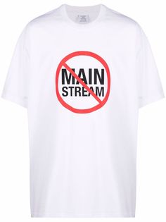 VETEMENTS футболка с логотипом No Mainstream