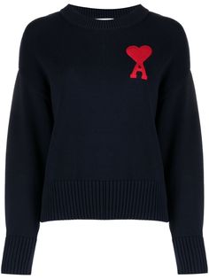 AMI Paris джемпер с монограммой Ami de Coeur