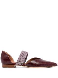 Malone Souliers балетки Maisie с тиснением под кожу крокодила