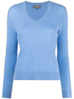 N.Peal кашемировый джемпер с V-образным вырезом