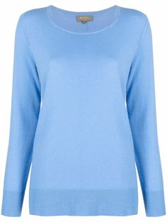 N.Peal кашемировый джемпер с круглым вырезом