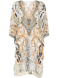 Camilla платье-кафтан с принтом Gates of Glory