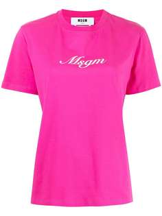 MSGM футболка с логотипом