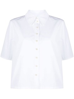 Jil Sander рубашка с короткими рукавами и плиссированной спинкой